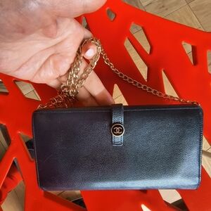 Vintage Chanel Wallet Upsycled With Unbrended Chain